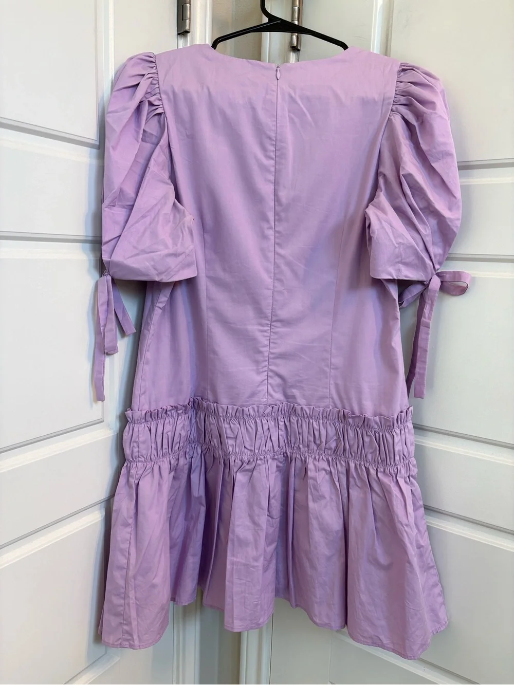 English Factory Lavender Poplin Drop Waist Dress Size Small - Picture 6 of 6
